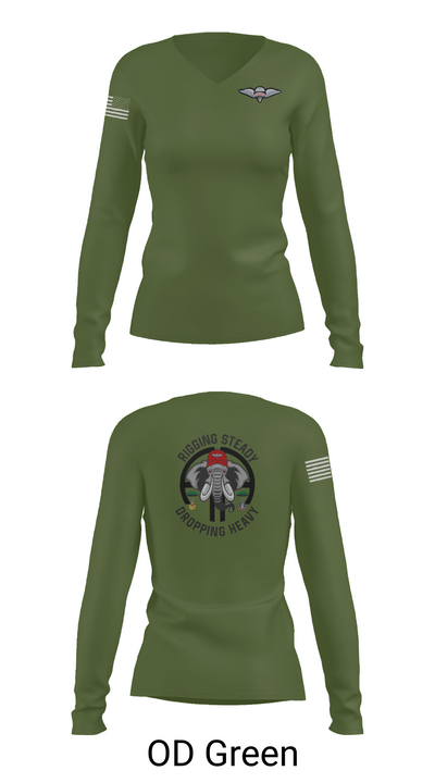 Echo Company 50720831 Women's Long Sleeve V-neck Shirt - 57