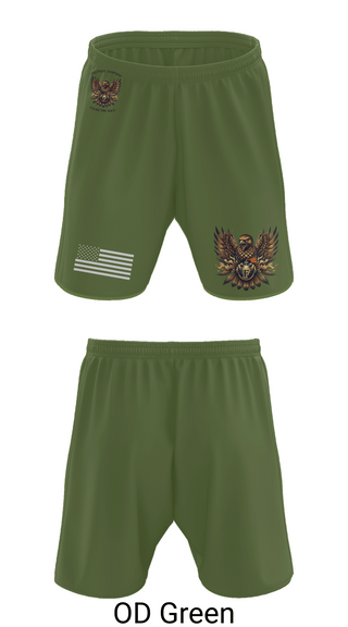 Athletic Shorts With Pockets, Foxtrot Company, 832nd OD BN, Army, Teamtime, Team time, sublimation, custom sports apparel, team uniforms, spirit wear, spiritwear, sports uniforms, custom shirts, team store, custom team store, fundraiser sports, apparel fundraiser