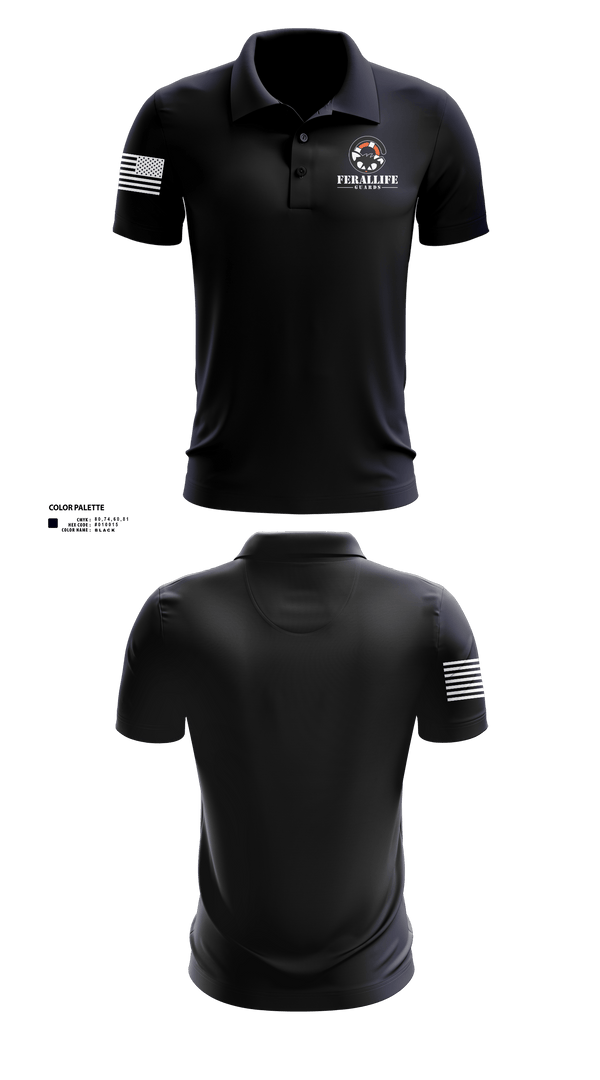 Short Sleeve Performance Polo, Ferallife Guards, , Teamtime, Team time, sublimation, custom sports apparel, team uniforms, spirit wear, spiritwear, sports uniforms, custom shirts, team store, custom team store, fundraiser sports, apparel fundraiser