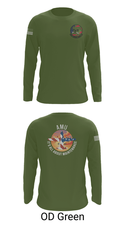 910th AMXS 63315708 Long Sleeve Performance Shirt 46