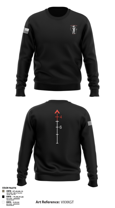 WIARNG Marksmanship 12854544 Crew Neck Sweatshirt - 110