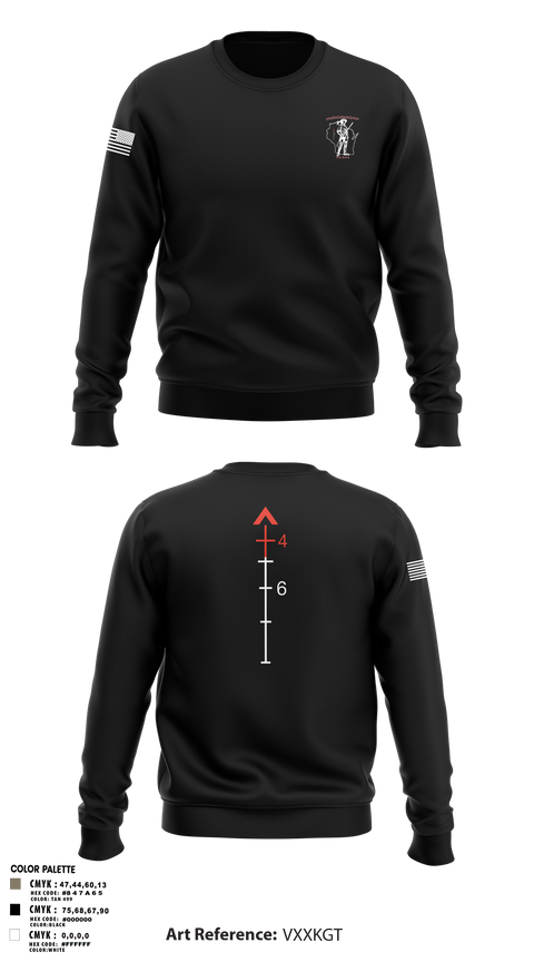 Crew Neck Sweatshirt, WIARNG Marksmanship, , Teamtime, Team time, sublimation, custom sports apparel, team uniforms, spirit wear, spiritwear, sports uniforms, custom shirts, team store, custom team store, fundraiser sports, apparel fundraiser