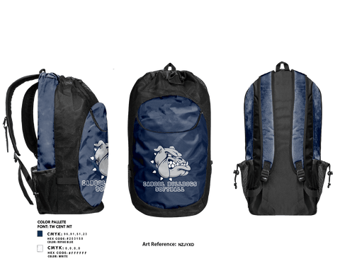 Gear Bag, Cabool Bulldogs Softball, Softball, Teamtime, Team time, sublimation, custom sports apparel, team uniforms, spirit wear, spiritwear, sports uniforms, custom shirts, team store, custom team store, fundraiser sports, apparel fundraiser