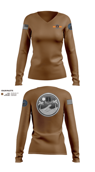 Womens Long Sleeve Vneck Shirt, SIGNAL, MDEB, 3MDTF, , Teamtime, Team time, sublimation, custom sports apparel, team uniforms, spirit wear, spiritwear, sports uniforms, custom shirts, team store, custom team store, fundraiser sports, apparel fundraiser