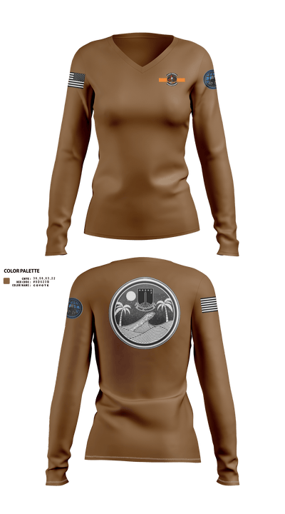 SIGNAL, MDEB, 3MDTF 41391817 Women's Long Sleeve V-neck Shirt - 40