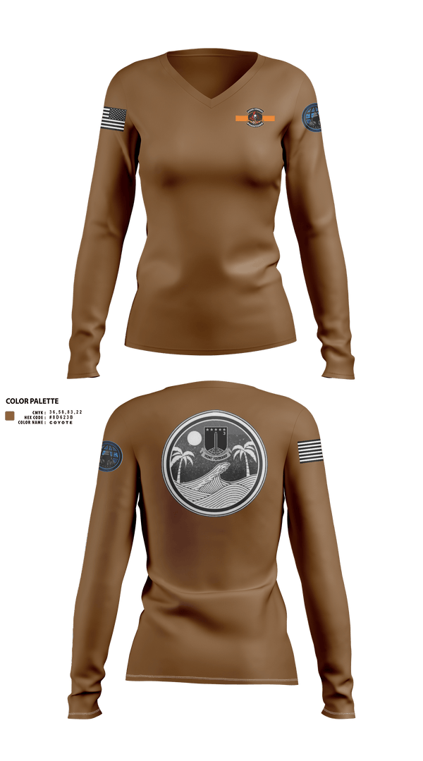 Womens Long Sleeve Vneck Shirt, SIGNAL, MDEB, 3MDTF, , Teamtime, Team time, sublimation, custom sports apparel, team uniforms, spirit wear, spiritwear, sports uniforms, custom shirts, team store, custom team store, fundraiser sports, apparel fundraiser