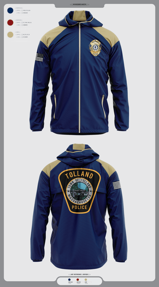 Windbreaker, Tolland Police Department, , Teamtime, Team time, sublimation, custom sports apparel, team uniforms, spirit wear, spiritwear, sports uniforms, custom shirts, team store, custom team store, fundraiser sports, apparel fundraiser