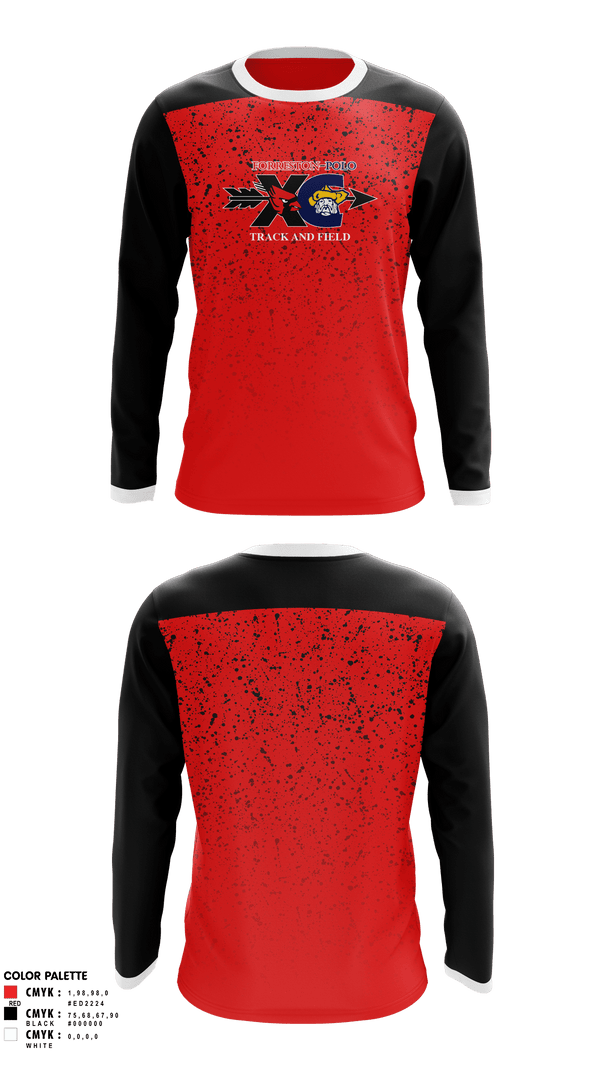 Long Sleeve Performance Shirt, Forreston High School Track and Field, Track & Field, Teamtime, Team time, sublimation, custom sports apparel, team uniforms, spirit wear, spiritwear, sports uniforms, custom shirts, team store, custom team store, fundraiser sports, apparel fundraiser