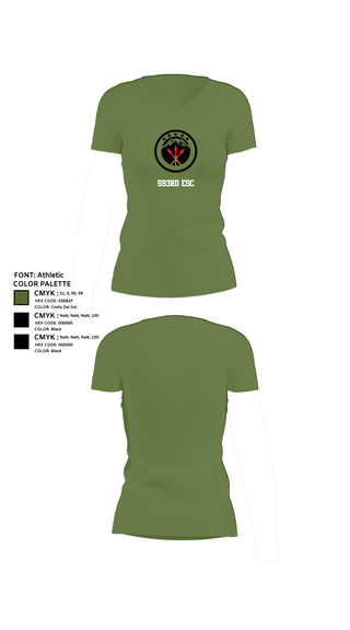 Womens Short Sleeve Vneck Shirt, 593rd esc, , Teamtime, Team time, sublimation, custom sports apparel, team uniforms, spirit wear, spiritwear, sports uniforms, custom shirts, team store, custom team store, fundraiser sports, apparel fundraiser