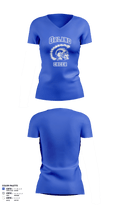 Orland Jr Trojans Football 79293862 Women's Short Sleeve V-neck Shirt - 3