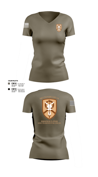 Women's Short Sleeve Vneck Shirt, 1st Platoon, 423 TC1st Platoon, 423 TC, , Teamtime, Team time, sublimation, custom sports apparel, team uniforms, spirit wear, spiritwear, sports uniforms, custom shirts, team store, custom team store, fundraiser sports, apparel fundraiser