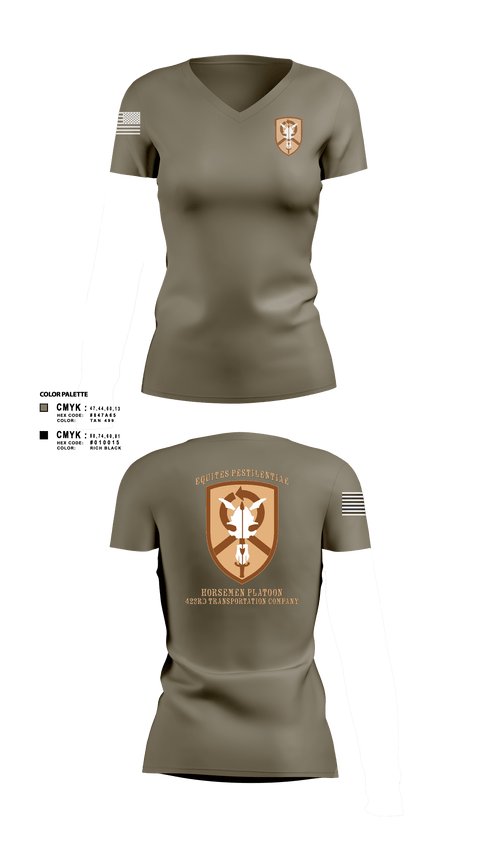Women's Short Sleeve Vneck Shirt, 1st Platoon, 423 TC1st Platoon, 423 TC, , Teamtime, Team time, sublimation, custom sports apparel, team uniforms, spirit wear, spiritwear, sports uniforms, custom shirts, team store, custom team store, fundraiser sports, apparel fundraiser