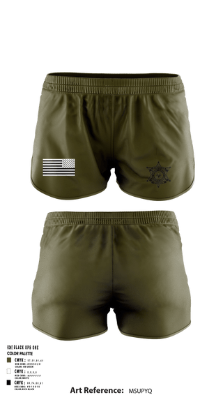 Women's Shorts, Hancock County Sheriffs Office K9 Unit, , Teamtime, Team time, sublimation, custom sports apparel, team uniforms, spirit wear, spiritwear, sports uniforms, custom shirts, team store, custom team store, fundraiser sports, apparel fundraiser