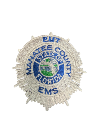 Manatee County EMS Stainless Steel Water Bottle with a Straw Lid