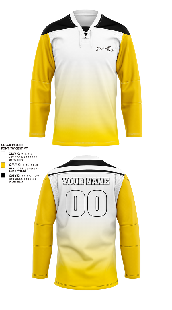 Hockey Jersey, Stammer Time, Ice Hockey, Teamtime, Team time, sublimation, custom sports apparel, team uniforms, spirit wear, spiritwear, sports uniforms, custom shirts, team store, custom team store, fundraiser sports, apparel fundraiser
