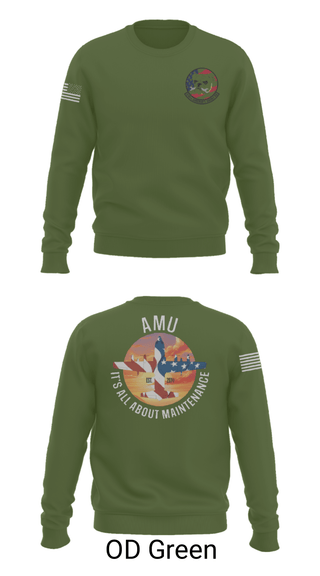 Crew Neck Sweatshirt, 910th AMU, Air Force, Teamtime, Team time, sublimation, custom sports apparel, team uniforms, spirit wear, spiritwear, sports uniforms, custom shirts, team store, custom team store, fundraiser sports, apparel fundraiser