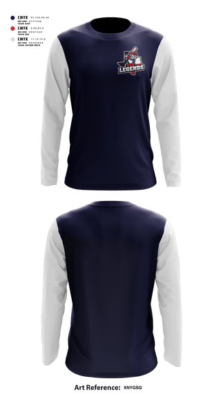 Long Sleeve Performance Shirt, Stx legends, Baseball, Teamtime, Team time, sublimation, custom sports apparel, team uniforms, spirit wear, spiritwear, sports uniforms, custom shirts, team store, custom team store, fundraiser sports, apparel fundraiser