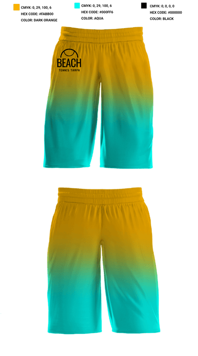 Beach Tennis Tampa 32781040 Mens Basketball Shorts - 1