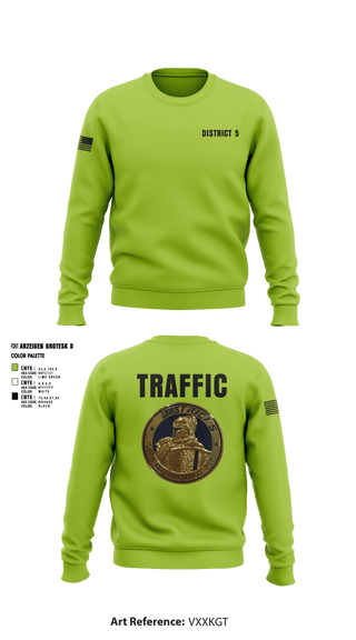 Crew Neck Sweatshirt, District 5 CSO, Police, Teamtime, Team time, sublimation, custom sports apparel, team uniforms, spirit wear, spiritwear, sports uniforms, custom shirts, team store, custom team store, fundraiser sports, apparel fundraiser