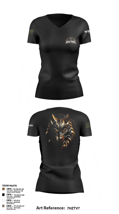 501st BSB 21749910 Women's Short Sleeve V-neck Shirt - 8