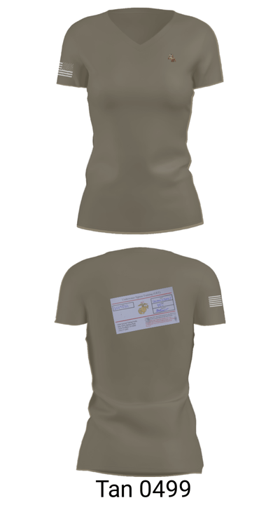 1/4 5379335 Women's Short Sleeve V-neck Shirt - 68