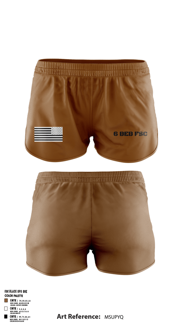 Ranger Panties, 6 BEB FSC, Army, Teamtime, Team time, sublimation, custom sports apparel, team uniforms, spirit wear, spiritwear, sports uniforms, custom shirts, team store, custom team store, fundraiser sports, apparel fundraiser