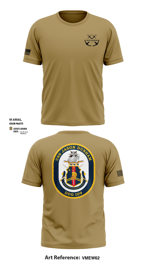 Short Sleeve Performance Shirt, Jason Dunham Deck Division, Navy, Teamtime, Team time, sublimation, custom sports apparel, team uniforms, spirit wear, spiritwear, sports uniforms, custom shirts, team store, custom team store, fundraiser sports, apparel fundraiser