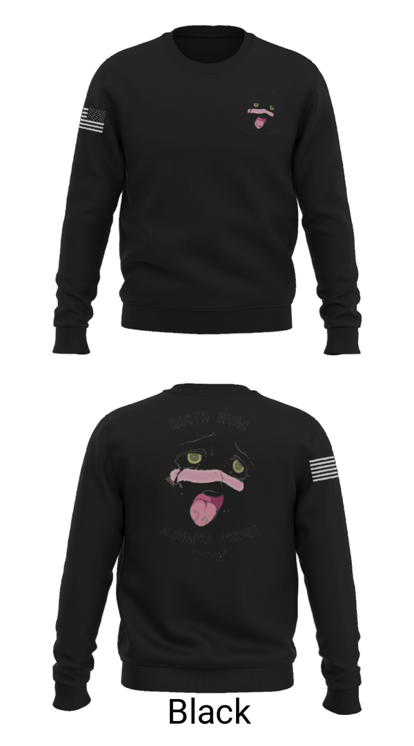 Crew Neck Sweatshirt, 380th HVAC, , Teamtime, Team time, sublimation, custom sports apparel, team uniforms, spirit wear, spiritwear, sports uniforms, custom shirts, team store, custom team store, fundraiser sports, apparel fundraiser