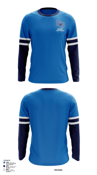 Long Sleeve Performance Shirt, Bears, Softball, Teamtime, Team time, sublimation, custom sports apparel, team uniforms, spirit wear, spiritwear, sports uniforms, custom shirts, team store, custom team store, fundraiser sports, apparel fundraiser