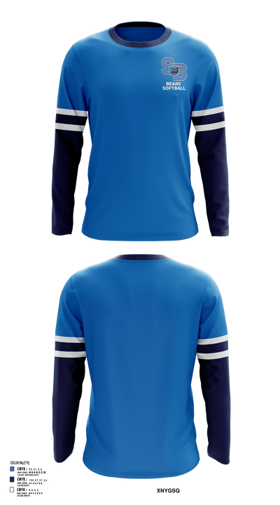 Bears 45118208 Long Sleeve Performance Shirt - 1