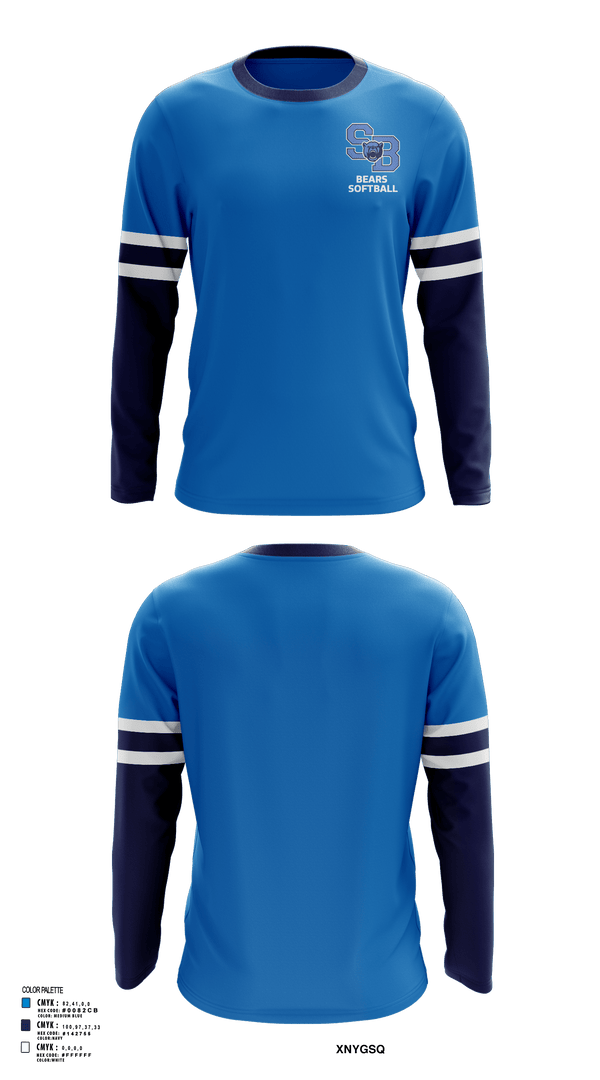 Long Sleeve Performance Shirt, Bears, Softball, Teamtime, Team time, sublimation, custom sports apparel, team uniforms, spirit wear, spiritwear, sports uniforms, custom shirts, team store, custom team store, fundraiser sports, apparel fundraiser