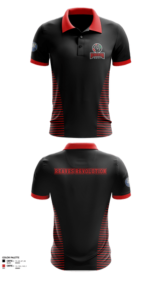 Short Sleeve Performance Polo, Reaves Revolution, Men's Basketball, Teamtime, Team time, sublimation, custom sports apparel, team uniforms, spirit wear, spiritwear, sports uniforms, custom shirts, team store, custom team store, fundraiser sports, apparel fundraiser