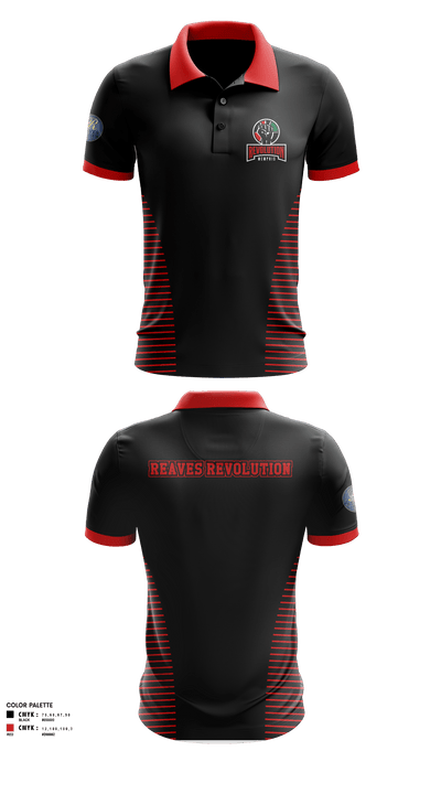 Reaves Revolution 42102104 Short Sleeve Performance Polo - 2