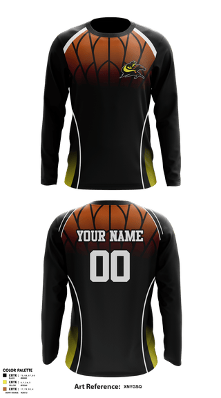 Long Sleeve Performance Shirt, Bear River Bandits, Men's Basketball, Teamtime, Team time, sublimation, custom sports apparel, team uniforms, spirit wear, spiritwear, sports uniforms, custom shirts, team store, custom team store, fundraiser sports, apparel fundraiser