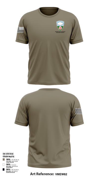 Armed forces special weapons project 39246679 Short Sleeve Performance Shirt - 1