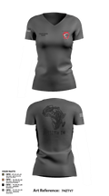Charger Co. / 2-112th Infantry Battalion 37738588 Women's Short Sleeve V-neck Shirt - 70