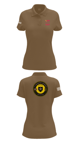 Women's Short Sleeve Performance Polo, 1st Battalion 15th Field Artillery, Army, Teamtime, Team time, sublimation, custom sports apparel, team uniforms, spirit wear, spiritwear, sports uniforms, custom shirts, team store, custom team store, fundraiser sports, apparel fundraiser