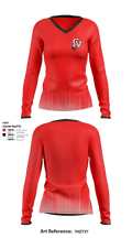 Big Reds 21952547 Women's Long Sleeve V-neck Shirt - 1