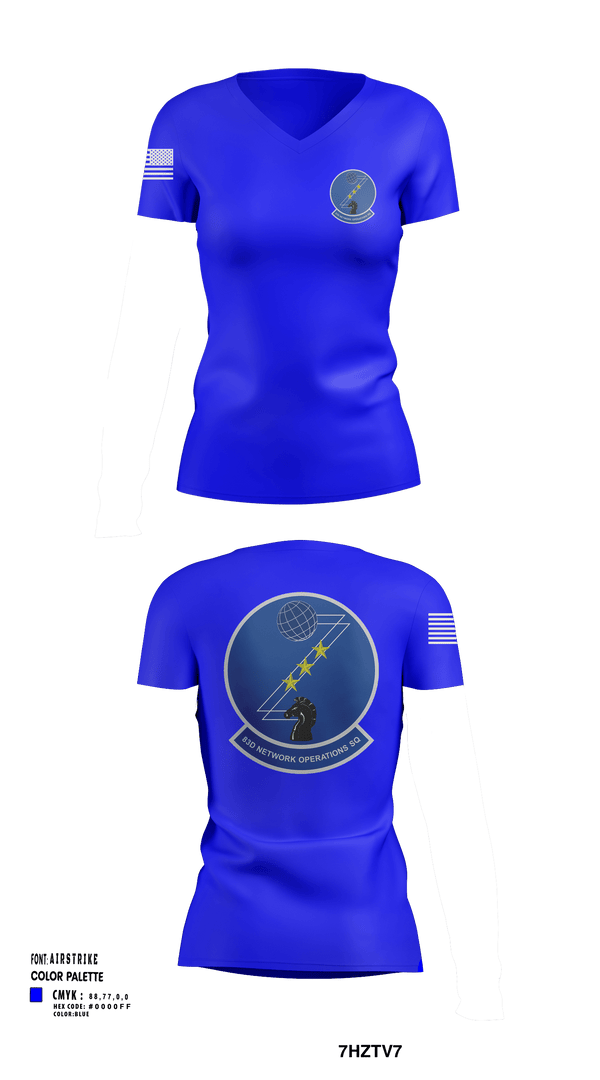 Women's Short Sleeve Vneck Shirt, 83 NOS, Air Force, Teamtime, Team time, sublimation, custom sports apparel, team uniforms, spirit wear, spiritwear, sports uniforms, custom shirts, team store, custom team store, fundraiser sports, apparel fundraiser