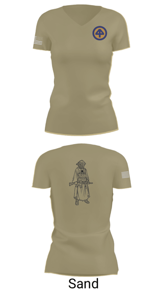 Women's Short Sleeve Vneck Shirt, A Co 1/1-114thA Co 1-114th INF, Army, Teamtime, Team time, sublimation, custom sports apparel, team uniforms, spirit wear, spiritwear, sports uniforms, custom shirts, team store, custom team store, fundraiser sports, apparel fundraiser