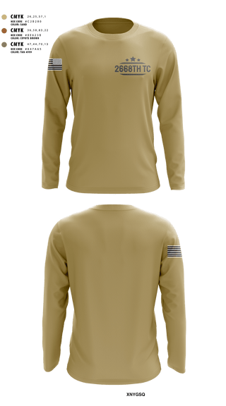 Long Sleeve Performance Shirt, 2668th TC, National Guard, Teamtime, Team time, sublimation, custom sports apparel, team uniforms, spirit wear, spiritwear, sports uniforms, custom shirts, team store, custom team store, fundraiser sports, apparel fundraiser