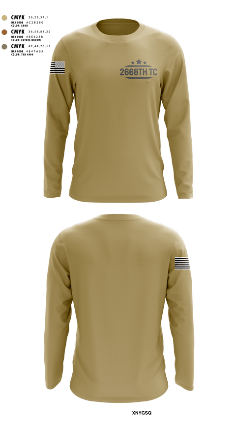 Long Sleeve Performance Shirt, 2668th TC, National Guard, Teamtime, Team time, sublimation, custom sports apparel, team uniforms, spirit wear, spiritwear, sports uniforms, custom shirts, team store, custom team store, fundraiser sports, apparel fundraiser