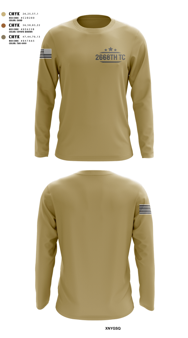Long Sleeve Performance Shirt, 2668th TC, National Guard, Teamtime, Team time, sublimation, custom sports apparel, team uniforms, spirit wear, spiritwear, sports uniforms, custom shirts, team store, custom team store, fundraiser sports, apparel fundraiser