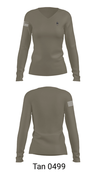 Women's Long Sleeve Vneck Shirt, 56th SOF CBRN Company, Army, Teamtime, Team time, sublimation, custom sports apparel, team uniforms, spirit wear, spiritwear, sports uniforms, custom shirts, team store, custom team store, fundraiser sports, apparel fundraiser