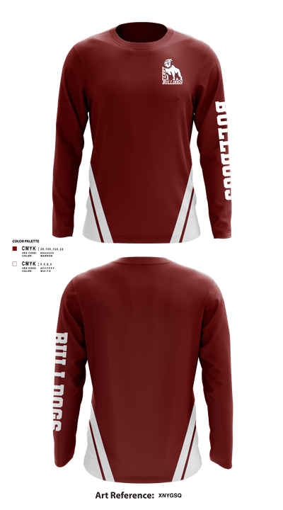 Bulldogs 84570984 Long Sleeve Performance Shirt - 1