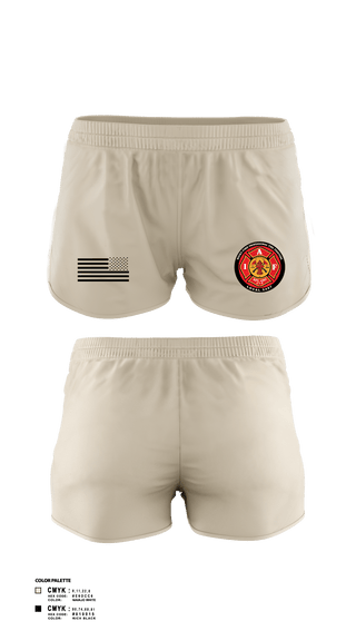 Women's Shorts, Rocky Ford Professional Firefighters Local 5497, Fire Department, Teamtime, Team time, sublimation, custom sports apparel, team uniforms, spirit wear, spiritwear, sports uniforms, custom shirts, team store, custom team store, fundraiser sports, apparel fundraiser