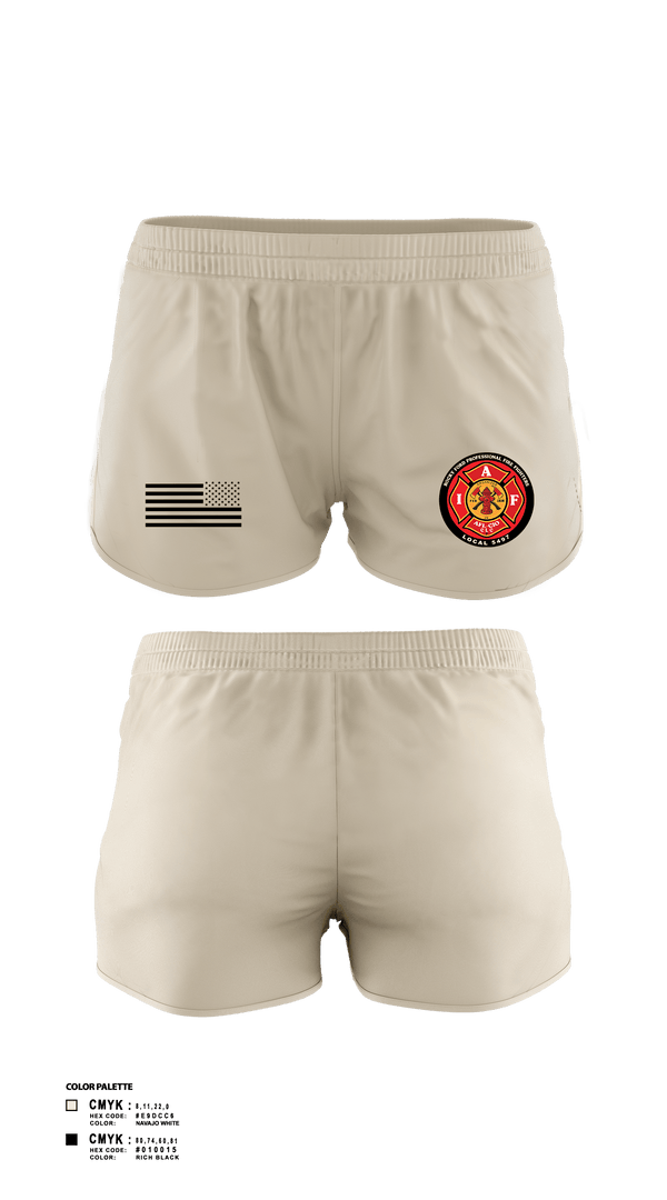 Women's Shorts, Rocky Ford Professional Firefighters Local 5497, Fire Department, Teamtime, Team time, sublimation, custom sports apparel, team uniforms, spirit wear, spiritwear, sports uniforms, custom shirts, team store, custom team store, fundraiser sports, apparel fundraiser