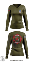 Fire Department Of New York 10185484 Women's Long Sleeve V-neck Shirt - 1