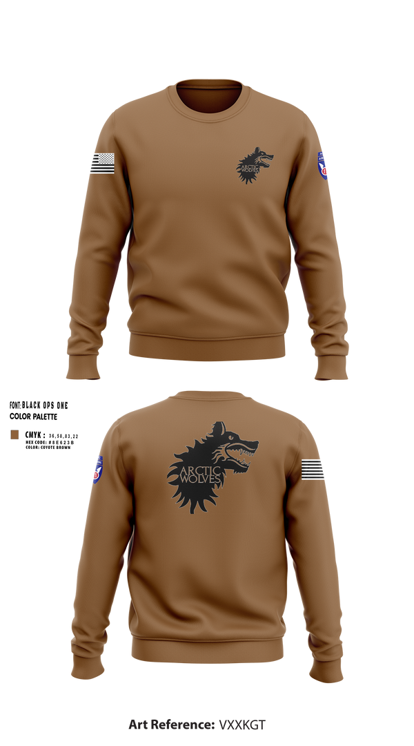 Crew Neck Sweatshirt, Arctic Wolves, , Teamtime, Team time, sublimation, custom sports apparel, team uniforms, spirit wear, spiritwear, sports uniforms, custom shirts, team store, custom team store, fundraiser sports, apparel fundraiser