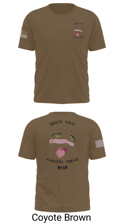 380th HVAC 14161864 Short Sleeve Performance Shirt - 16